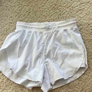 Senita Athletics White Athletic Shorts